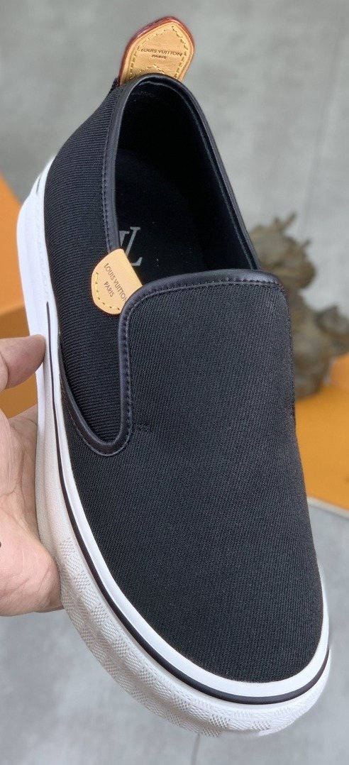 Louis Vuitton Elastic-Gore Slip-On Sneakers