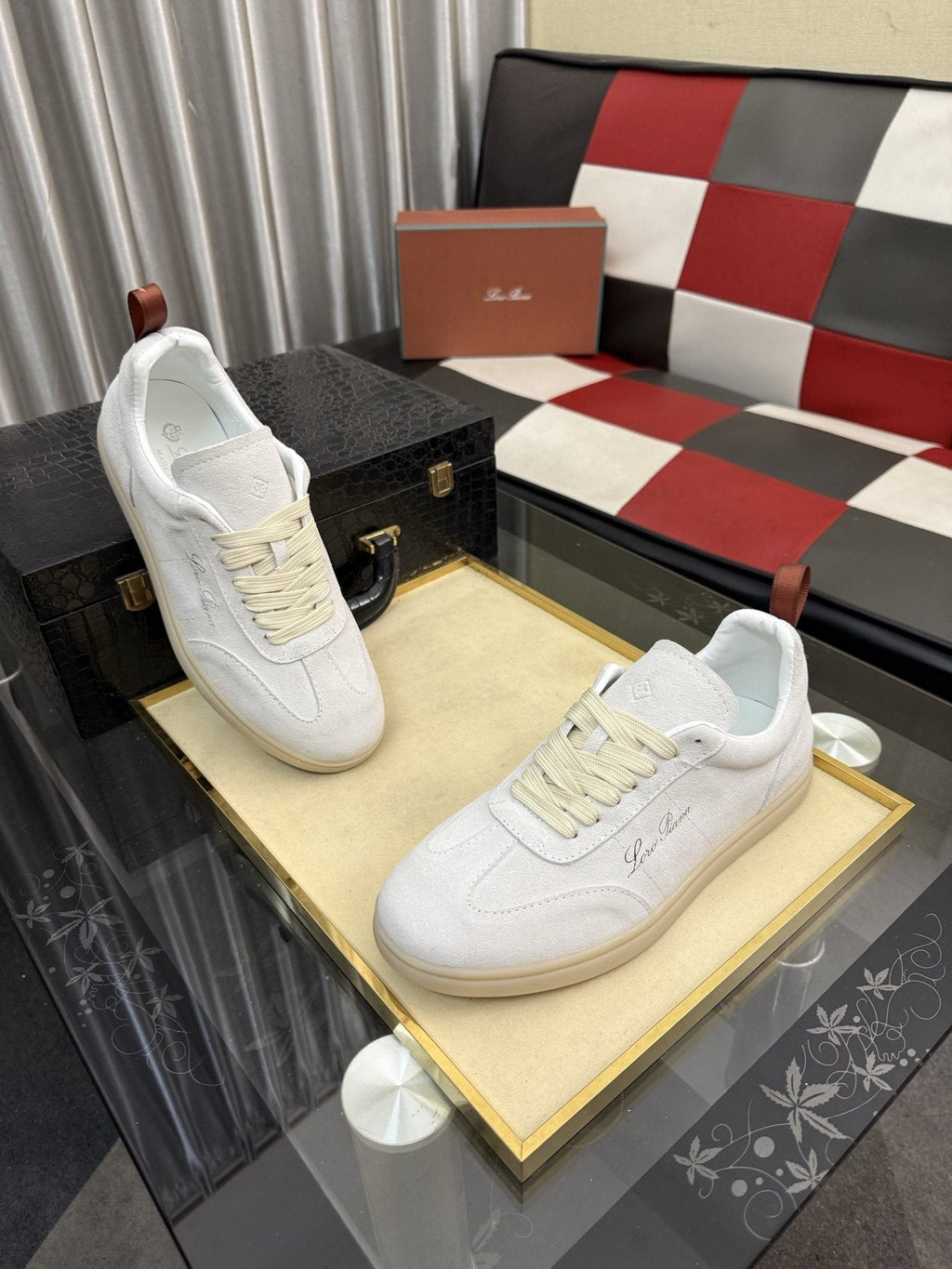 Loro Piana Low-Top Lace-Up Sneakers