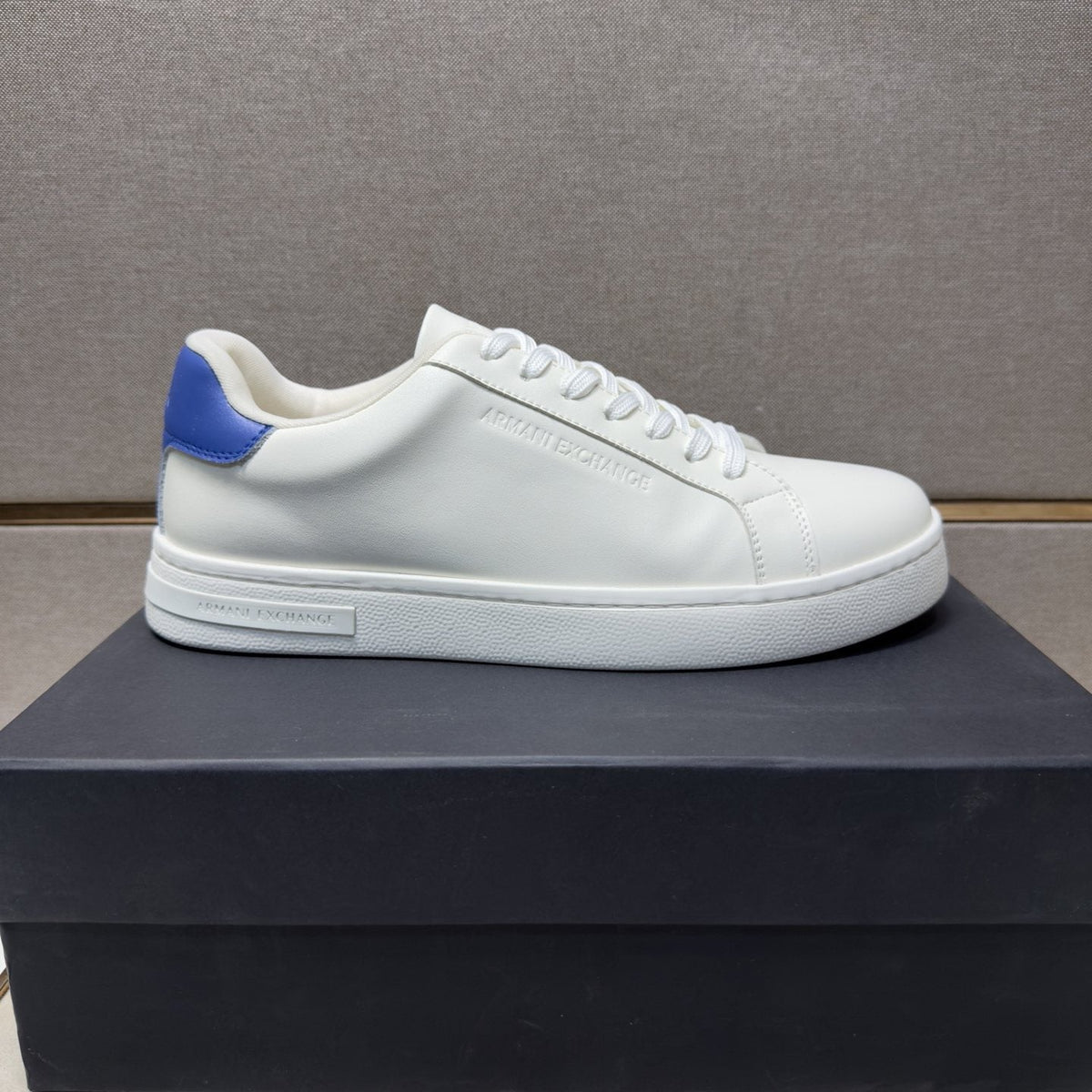 Armani Exchange Men's Contrast Heel Low-Top Sneakers
