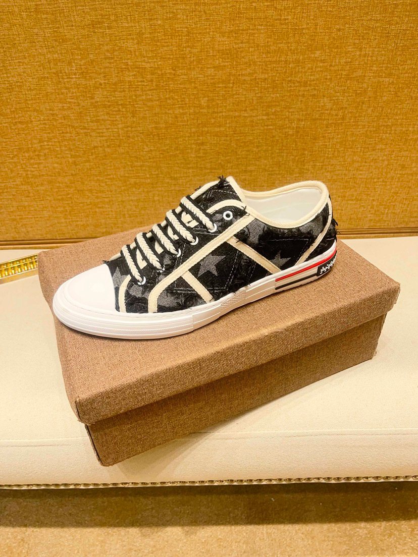 Louis Vuitton Star-Pattern High-Top Sneakers